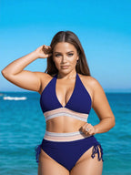 Bikini élégant taille haute sculptant