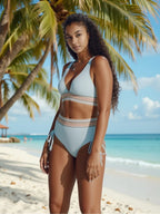 Bikini élégant taille haute sculptant