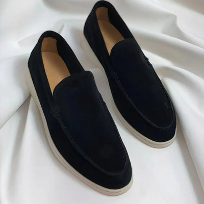 Élégant Mocassin En Suède