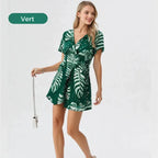 Combishort à imprimé floral