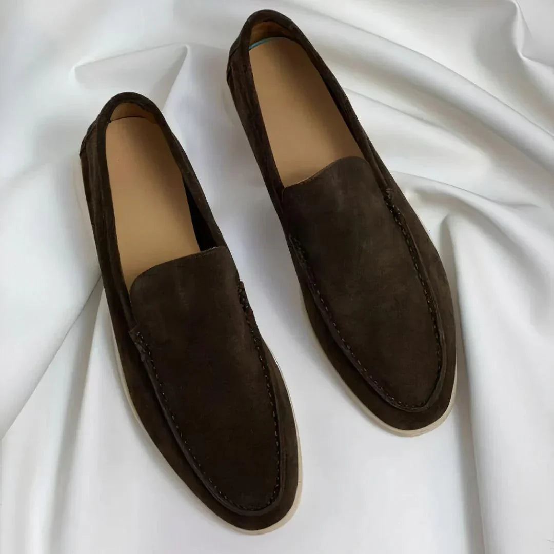 Élégant Mocassin En Suède