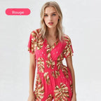 Combishort à imprimé floral