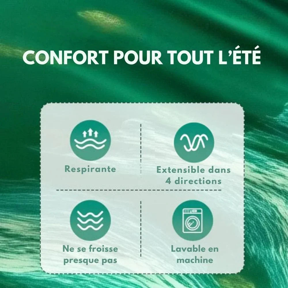 Combishort à imprimé floral