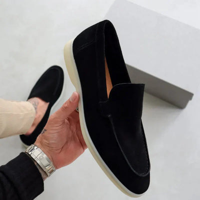 Élégant Mocassin En Suède