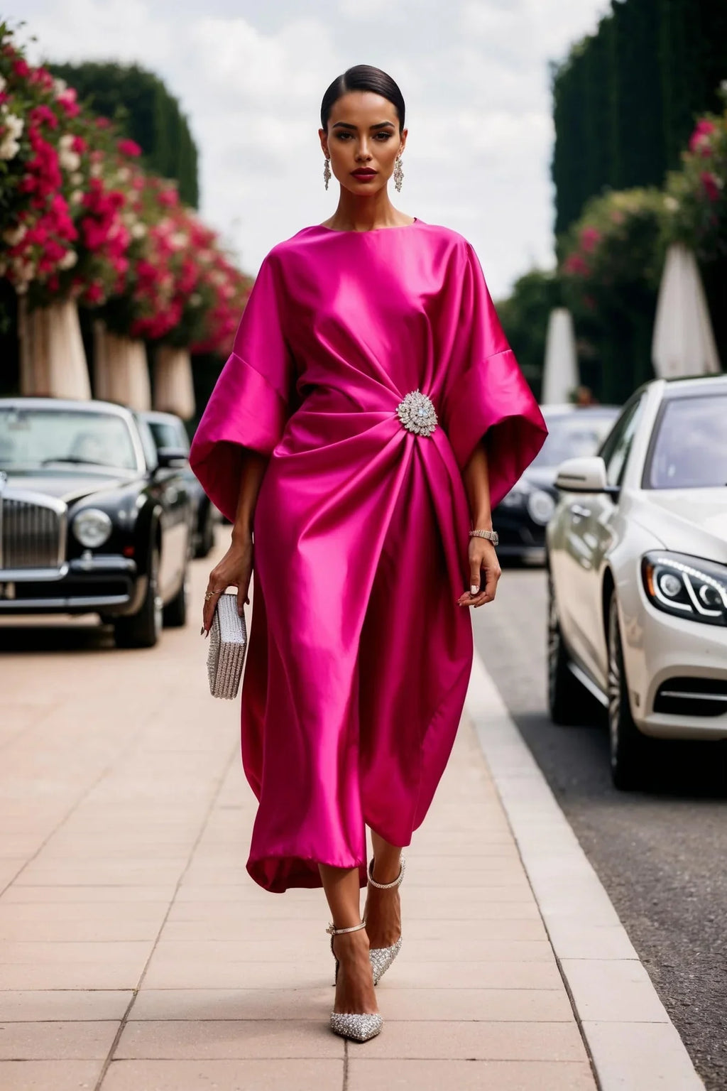 Robe Élise – Crêpe de Satin