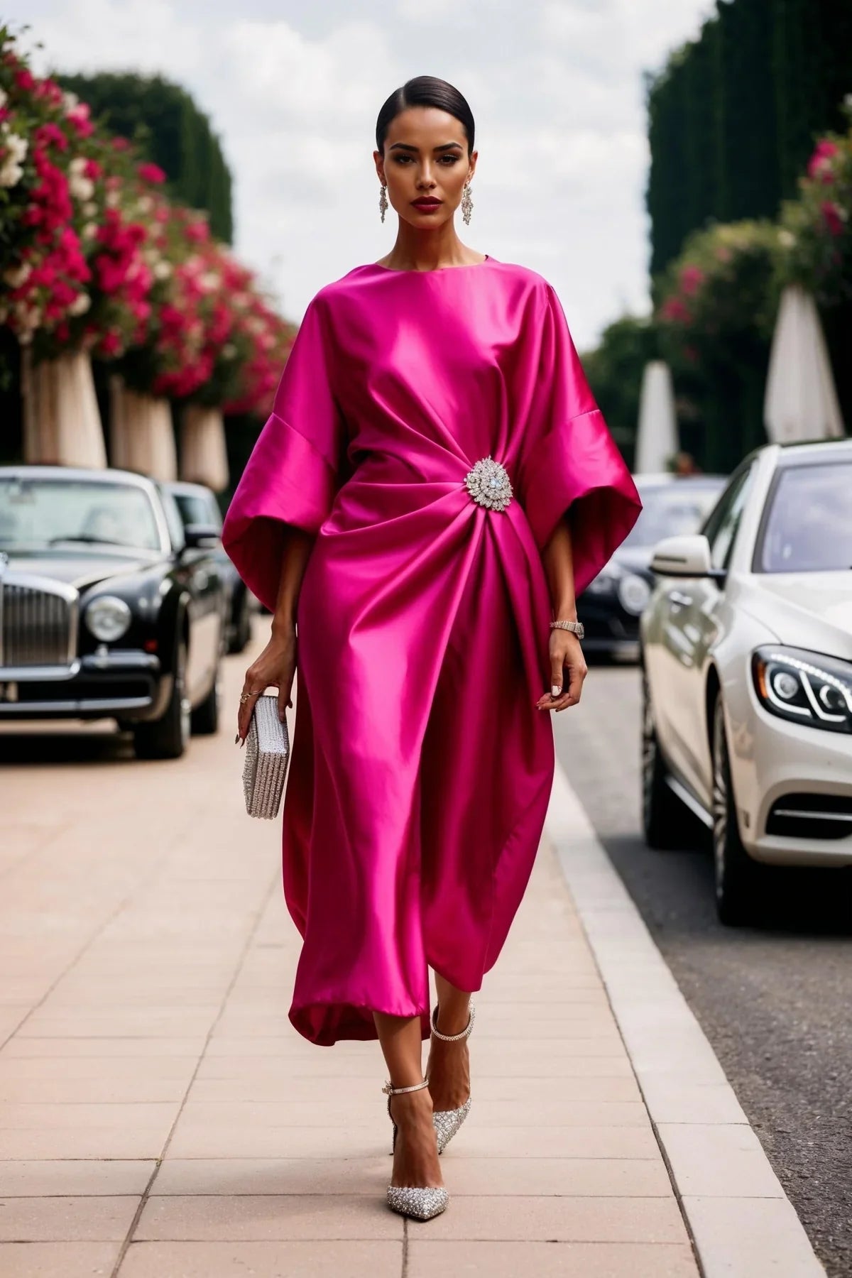 Robe Élise – Crêpe de Satin