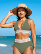 Bikini élégant taille haute sculptant