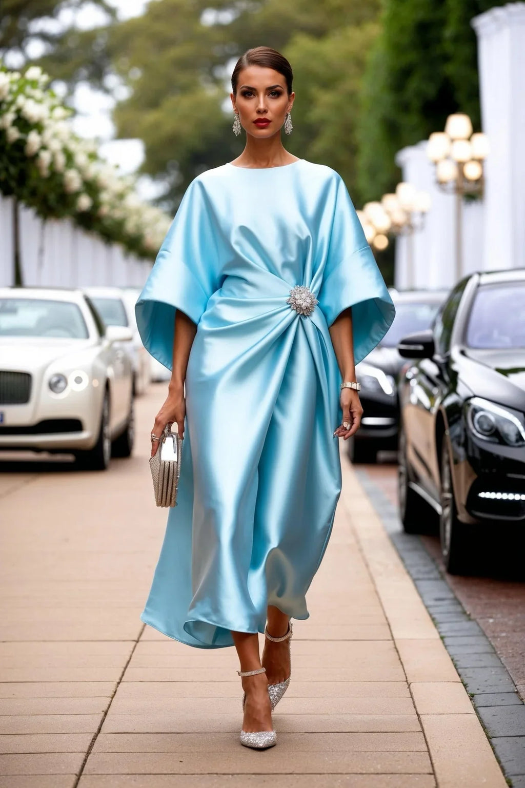 Robe Élise – Crêpe de Satin